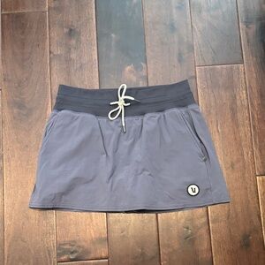 Vuori Slate Blue Athletic Skirt